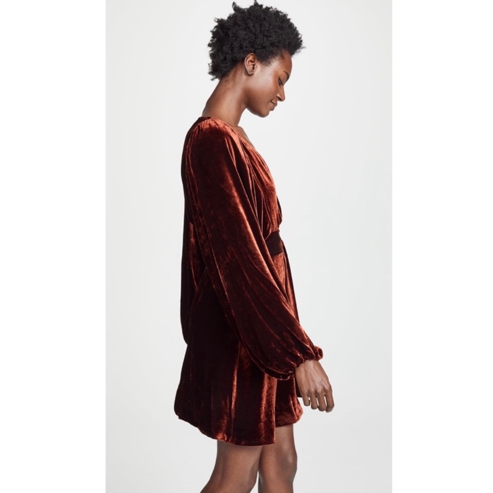 A.L.C. Carlo Velvet Silk Blend Wrap Dress!! 🌟 - Picture 5 of 7